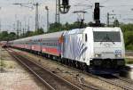 Lokomotion 185 662-4 mit einem BTE Sonderzug von Heidelberg nach München in Pasing am 18.05.2014 Grüüüüße ;-) 