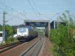 Die 146-06 fhrt am 28.4.07 ber die Allerbrcke und wird wenige Augenblicke spter den Bahnhof Celle erreichen