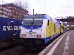 246 009-5 ist mit dem Metronom in Hamburg-Harburg angekommen.
