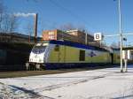 246 009-5 steht am 2.01.09 mit ME 39416 aus Cuxhaven in Hamburg-Harburg und wartet auf die Weiterfahrt nach Hamburg Hbf.