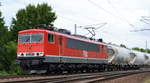 MEG 710 155 059-9 mit Zementstaubzug aus Rüdersdorf Richtung Süddeutschland am 20.06.18 Berlin-Wuhlheide.