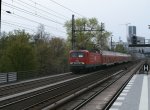 Die frhre 143 851,jetzt bei der MEG als 603,kam am 17.April 2011,mit einem RE aus Nauen,am S-Bahnhof Berlin Tiergarten vorbei.