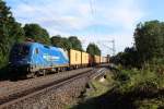 MWB Taurus 182 911-8 mit Schachteln nach Hamburg. Aufgenommen am 23.6.15 in Liebau/Pöhl