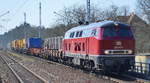 NeSA Eisenbahn-Betriebsgesellschaft Neckar-Schwarzwald-Alb mbH mit der  218 155-0  (NVR: 92 80 1218 155-0 D-NESA) und einem Zug mit Begleitwagen + Schienenschleifzug SPENO INTERNATIONAL Typ RR 16