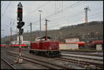 NeSA 211 041 am 16.12.2023 abgestellt auf Gleis 423 in Würzburg Hbf.