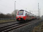 Der ODEG 4746 051 kam,am 06.Janaur 2020,kam als RE 10 von Rostock,in Züssow an.