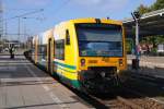 BERNAU bei Berlin (Landkreis Barnim), 23.09.2009, VT 650.66 der ODEG als OE60 nach Berlin-Lichtenberg