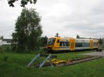 Ein Regioshuttel der ODEG wartet in Parchim auf seine nchsten Einstze auf der Strecke nach Neustrelitz und Hagenow am 02.06.2007