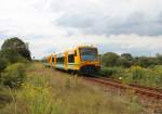 17.8.2014 Niederfinow. ODEG 650.60 + 64 / RB 60 nach Frankfurt/O.