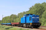 PRESS 204 011-5 (NVR - Nummer: 92 80 1203 212-6 D-PRESS) mit einen kurzen Bauzug am 17.05.2024 in Tostedt - Dreihausen.