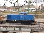 Am 24.04.2012 rangierte PRESS 346 001 in Chemnitz HBF. Nach der Dachkante von  Sachsenkchen  ist das Bild gerade.