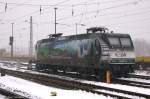 145 023-6  120 Jahre Rasender Roland  PRESS (145 083-2) stand in Stendal abgestellt und wartete auf neue Einsätze. 03.02.2015