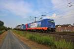 Raildox 187 319-9 mit SBB Cargo 482 044-5 und Kesselwagen am 26.07.19 in Rodenbach (Main Kinzig Kreis) 