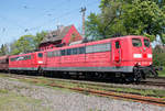 Railpool 151 125 + 151 088 im Auftrag von DB Cargo mit einem Kohlezug durch Ratingen Lintorf.