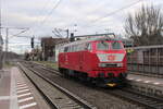 Railsystems RP 218 402-6  Pidder Lüng  als Tfzf Richtung Erfurt, am 04.02.2023 in Neudietendorf.