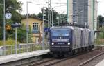 8.9.2012 Biesenthal. 3 RBH´s unterwegs nach Angemnde oder Stendell. 143 056 (RBH 114) am Anfang, 143 068 (RBH 115) kalt am Ende.