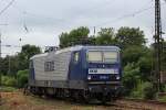 RBH 131 (143 305) auf Stumpfgleis am 20.07.2015 in Oberhausen Hbf (Vom Intercity aus Aufgenommen)