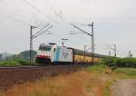 Am 19.Juni 2013 war RTB 185 639 mit einem Altmann-Zug bei Burgstemmenn auf dem Richtung Gttingen.