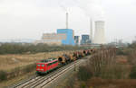 139 132 am bekannten Kraftwerksmotiv in Ensdorf (Saar).
Die Lok war damals leihweise für Saarrail unterwegs.