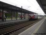 482 034 bei der Durchfahrt in Schwerin Hbf am 25.Juli.09