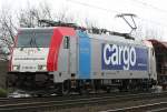 Die von SBB Cargo gemietete Railpool 186 181-4 durchfhrt Duisburg Neudorf am 20.03.2010