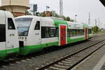 STB VT 117 (650 517) als RB 81277 von Erfurt Hbf nach Meiningen, am 02.09.2023 in Arnstadt Hbf.