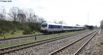 MRB 223 054 bei der Durchfahrt durch den Bahnhof Chemnitz-Wittgensdorf Oberer Bahnhof auf den Weg nach Leipzig, 06.04.2016