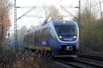 VT 643 342 auf der Hamm-Osterfelder Strecke in Recklinghausen-Suderwich 29.11.2014