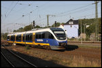 VT 643318 nach Halle in Westfalen fährt am 13.09.2016 um 17.31 Uhr Brackwede ein. 