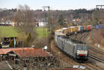 TX Logistik 189 935 + 189 936 wurden auf ihrem Weg in Richtung Österreich am 26. Februar 2017 in Rosenheim fotografiert.