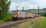 193 640 der TX Logistik führte am 12.06.17 einen KLV-Zug durch Himmelstadt Richtung Würzburg.
