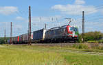 Am 14.06.17 schleppte 193 640 der TX Logistik einen Zug des kombinierten Verkehrs durch Retzbach-Zellingen Richtung Würzburg.