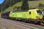 Nachschuss auf die MRCE 193 654 & TXL Logistik 193 558  Natural Talent  mit einem talwärts fahrendem KLV Zug Richtung Deutschland. Aufgenommen bei St. Jodok am Brenner am 25.09.2021
