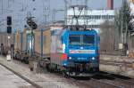 185 512 `Rostock Port´ am 15.03.08 in Mnchen-Heimeranplatz Richtung Ostbahnhof