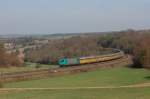 185 von Angeltrains vermietet an TX Logistik am 02.04.2011 mit Autozug bei Edlhausen