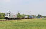 Am 12.Juni 2013 war TXL 185 537 mit einem Containerzug bei Elze(Han) auf dem Weg Richtung Gttingen.