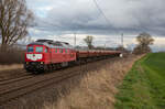 WFL 232 527 mit Schotter am 25.03.2023 in Engelswacht.
