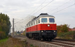 232 356 der WFL rollte am 23.10.16 Lz durch Greppin Richtung Bitterfeld.