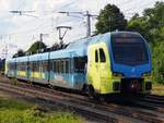 WestfalenBahn ET 406 als RE15 Münster - Emden in Salzbergen, 30.05.2024