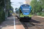 RHEINE (Kreis Steinfurt), 12.07.2011, ET018 der Westfalenbahn als RB 65 nach Münster/Westf. Hbf bei der Einfahrt in den Bahnhof Rheine-Mesum