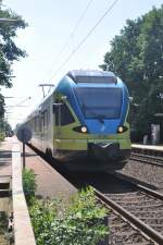RHEINE (Kreis Steinfurt), 06.07.2013, ET 018 der Westfalenbahn als RB 65 nach Rheine im Bahnhof Rheine-Mesum