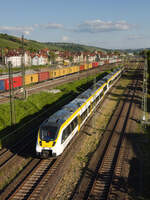 442 119+xxx als IRE12 Tübingen-Stuttgart am 13.05.2022 am Eszetsteg in Stuttgart.