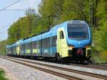 WestfalenBahn ET 412 als RE15 Münster - Emden in Rheine=Bentlage, 02.05.2022