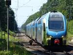 WestfalenBahn ET 613 erreicht Hämelerwald aus Richtung Lehrte, 30.07.2024