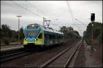 ET007 erreicht als WFB39739 (RB66  TEUTO-Bahn ), Osnabrck Hbf - Mnster(Westf)Hbf, den Haltepunkt Westbevern-Vadrup.