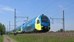 Alpha Trains Europa 445 006, vermietet an Westfalenbahn (ET 606), als RE 60 (75781)  Ems-Leine-Express   Rheine - Braunschweig Hbf (Dedensen-Gümmer, 06.05.16).