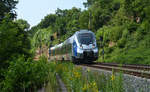 9442 603 der abellio war am 22.06.19 als RE von Saalfeld(S) nach Jena Saalbahnhof unterwegs.