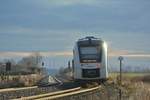 Auf nach Aschersleben! Nachschuss auf 1648 407 bei der Ausfahrt in Frose auf den Weg nach Aschersleben.

Frose 10.01.2020