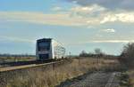 Nachschuss auf 1648 426 auf den Weg nach Aschersleben. Rechts sind die Überreste des Balkan nach Quedlinburg zu sehen. Der Verkehr wurde dort am 13. Dezember 2003 eingestellt.

Frose 10.01.2020