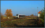 1648 901 rollt am 08.12.2020 an den Formsignalen der westlichen Ausfahrgruppe des Bahnhofs Blumenberg vorbei Richtung Oschersleben.